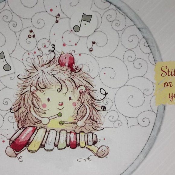 Embroidery Hoop KIT, H is For Hedgehog, 8" Picture DIY by Needle Creations New - Picture 2 of 10